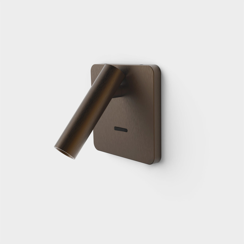 Atria MINI SQUARE Recessed 16/3925  Bronze, LED 3W 3000K 285lm, CRI90 CL.I, Integrated LED, With switch, Adjustable