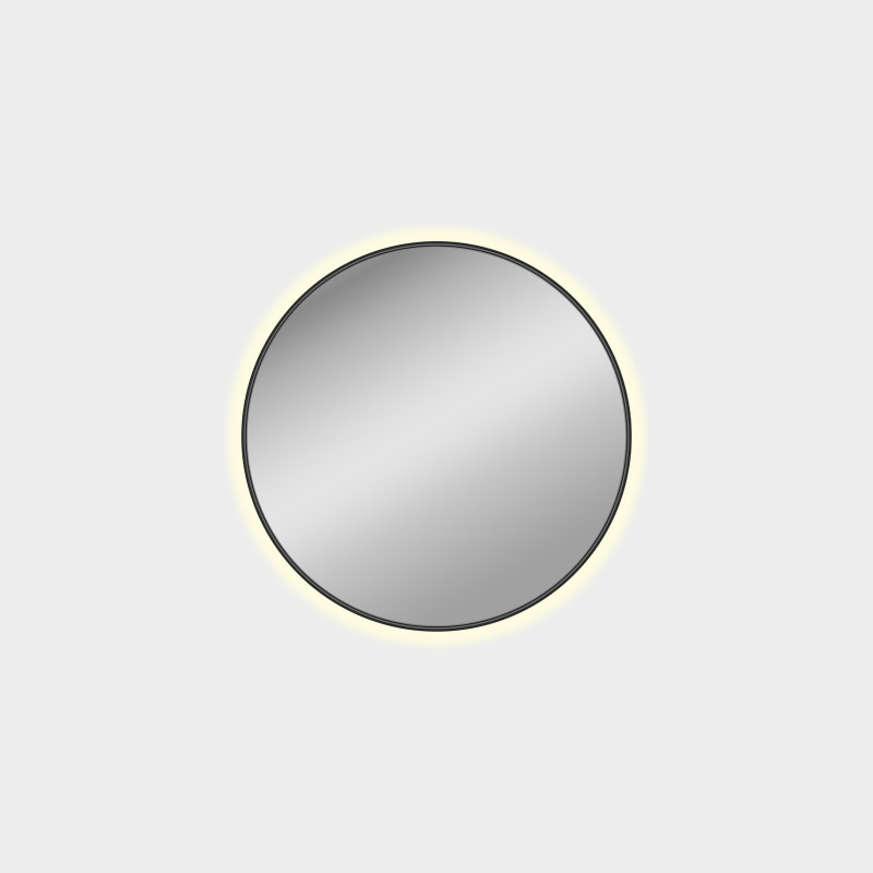 Bari Mirror Ø610mm Black, LED 25W 3000K 1950lm, CRI90 CL.II IP44
