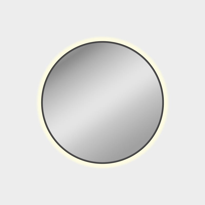 Bari Mirror Ø810mm Black, LED 34W 3000K 2650lm, CRI90 CL.II IP44, Integrated LED