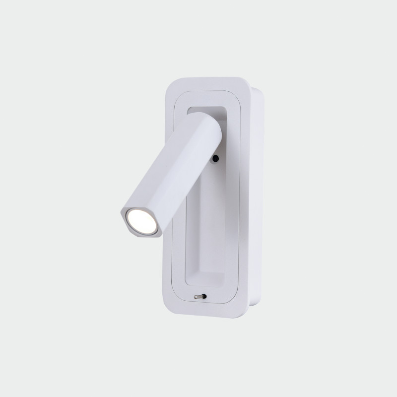 Boheme Wall Lamp 16/3826 White, LED 3W 3000K 285lm, CRI90 CL.I, Integrated LED, With switch, Adjustable, MULTI-PACK