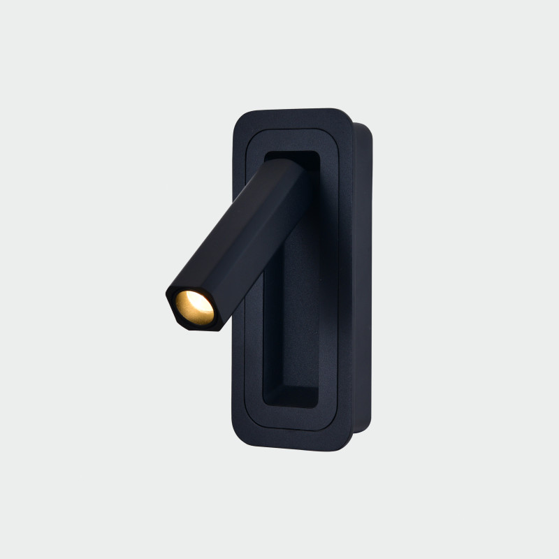 Boheme Wall Lamp 16/3826 Black, LED 3W 3000K 285lm, CRI90 CL.I, Integrated LED, Without switch, Adjustable, MULTI-PACK