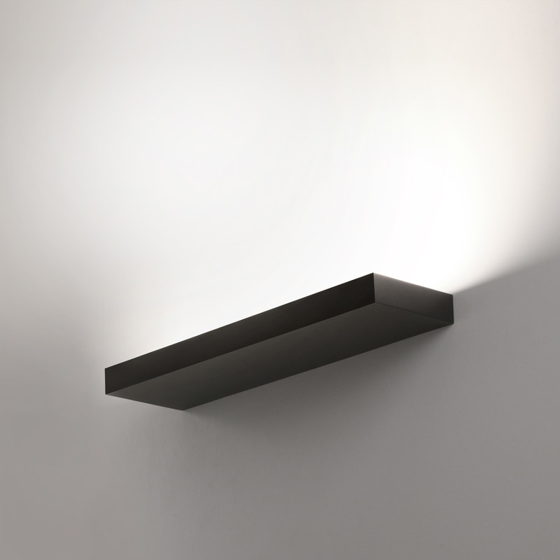 Brick Wall Lamp 16/3972-56 Black, LED 56W 7020lm, CRI90 CL.I, Integrated LED, 2700K-3000K-4000K Slide Switch, Microprismatic Dif