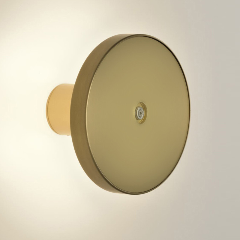 Chamaleon Wall Lamp 16/3975-Ø60 Matt Antique Gold, LED 10.5W 3000K 675lm, CRI90 CL.I IP54, Integrated LED, Dim. DALI/Push, with