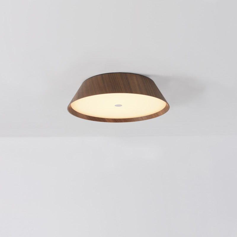 Cora stropné svietidlo Ø335mm Walnut/Black, LED 25W 2375lm, CRI90 CL.I, Kelvin 2700K-3000K Slide Switch, Dim. Triac, ON-DEMAND
