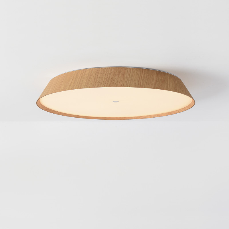 Cora stropné svietidlo Ø610mm Oak/White, LED 50W 4750lm, CRI90 CL.I, Kelvin 2700K-3000K Slide Switch