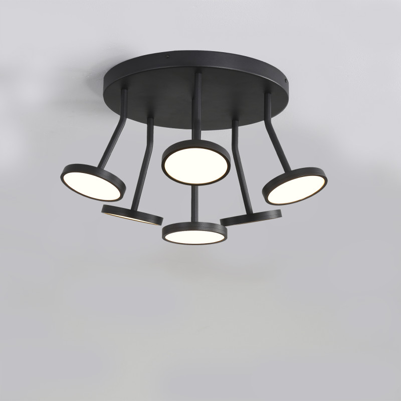 Corvus stropné svietidlo Black, LED 6x7W 3000K 3660lm, CRI90 CL.I, Dim. DALI/Push, ON-DEMAND **