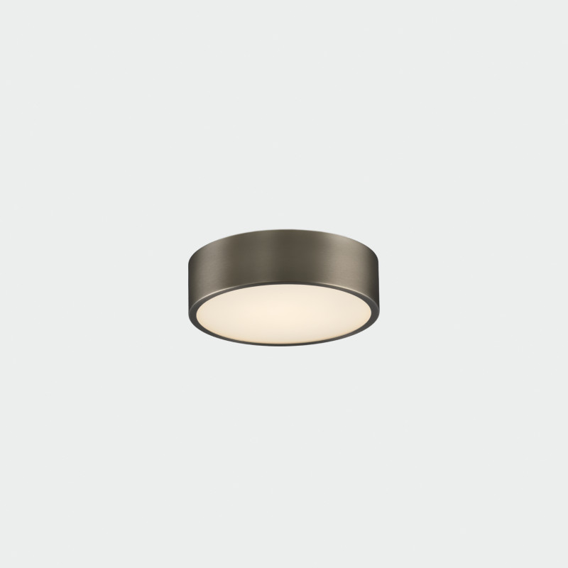 Dins stropné svietidlo Ø160 mm Nickel Matt, LED 10W 1100lm, CRI90 CL.II IP44, 2700K-3000K-4000K Slide Switch, MULTI-PACK