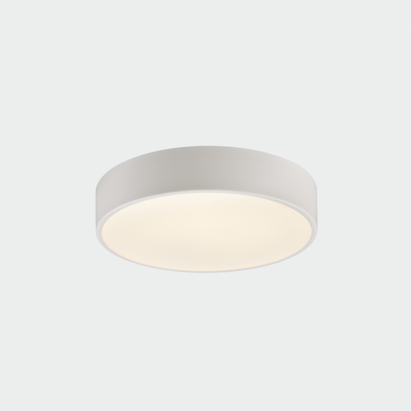 Dins stropné svietidlo Ø260 mm White RAL 9016, LED 18W 1890lm, CRI90 CL.II IP44, 2700K-3000K-4000K Slide Switch, Dim. DALI/Pus
