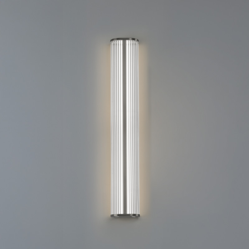 Diva Wall Lamp 16/3990-100 Chrome, LED 30W 2083lm, CRI90 CL.II IP44, Integrated LED, Kelvin 2700K-3000K Slide Switch, Dim. DALI/