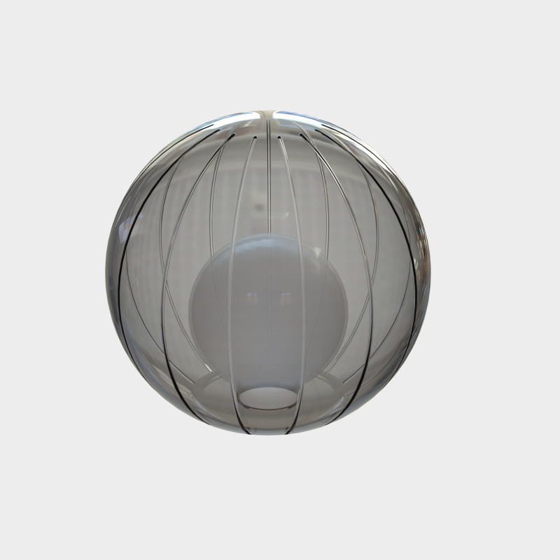Doris Glass shade Ø120mm Fumé