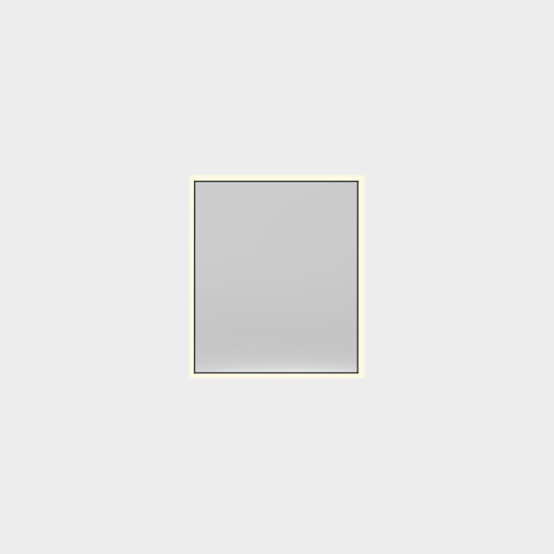 Estela Mirror 710(h)x610mm Black, LED 34W 3000K 2650lm, CRI90 CL.II IP44, Integrated LED