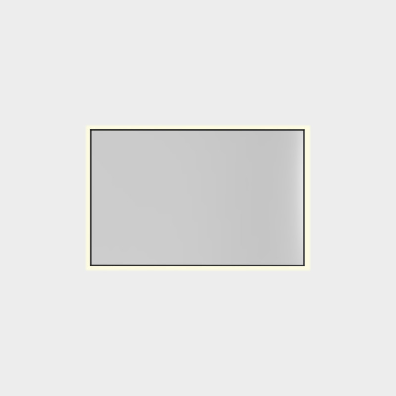 Estela Mirror 710(h)x1110mm Black, LED 49W 3000K 3850lm, CRI90 CL.II IP44, Integrated LED