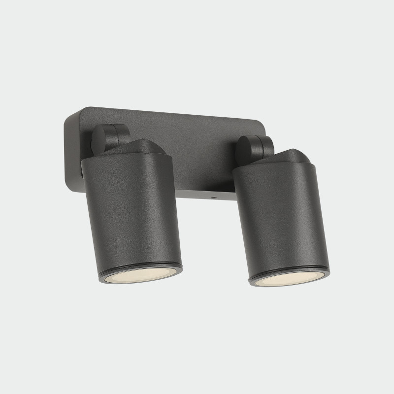 Gaia Wall Lamp 16/2089-2 Anthracite, LED GU10 2x8W, CL.I IP65