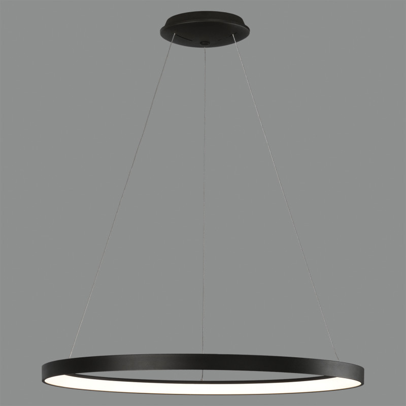Grace Pendant lamp 3848/98 Black, LED 89W 8000lm, CRI90 CL.I, Integrated LED, 2700K-3000K-4000K Slide Switch, Dim. DALI/Push, ON