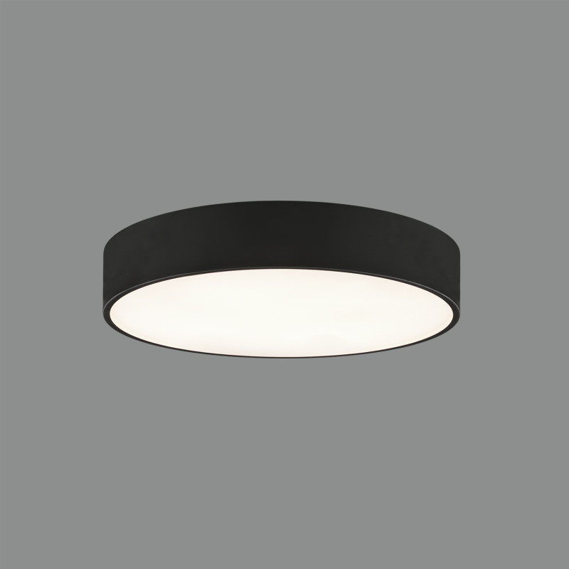 Isia stropné svietidlo 3453/40 Black, LED 30W 3540lm, CRI90 CL.I, Integrated LED, 2700K-3000K-4000K Slide Switch