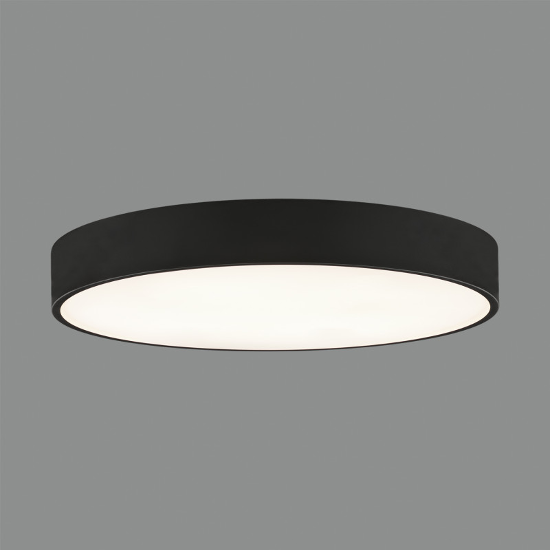 Isia stropné svietidlo 3453/60 Black, LED 52W 6335lm, CRI90 CL.I, Integrated LED, 2700K-3000K-4000K Slide Switch, Dim. DALI/Pus