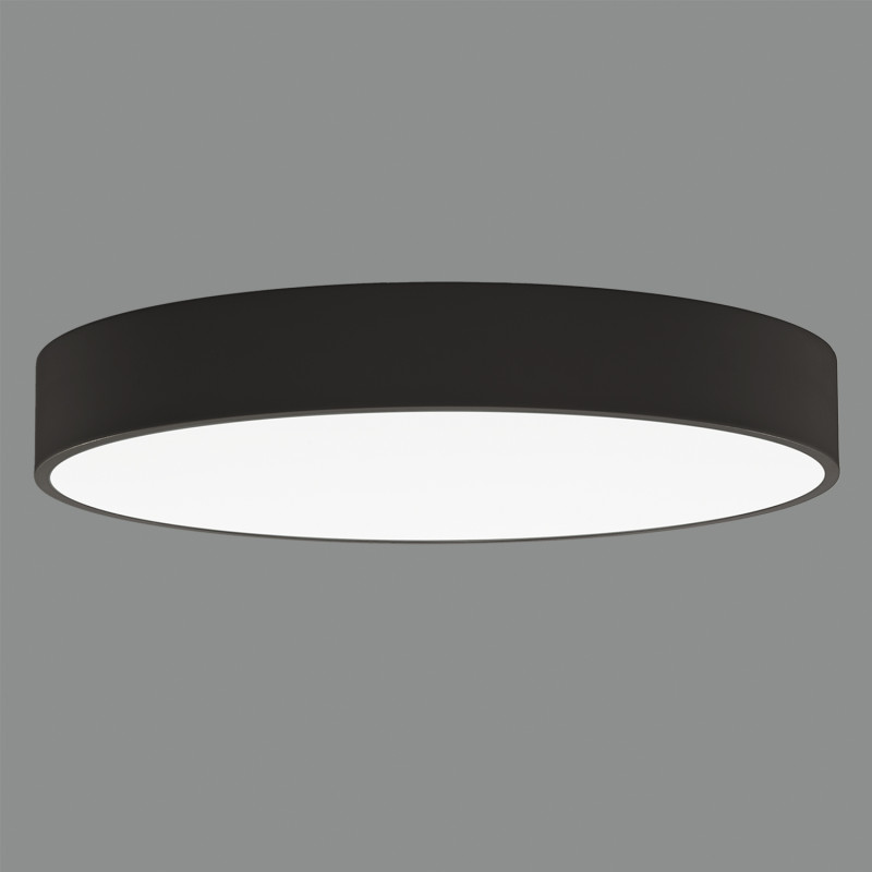 Isia stropné svietidlo 3453/80 Black, LED 67W 9180lm, CRI90 CL.I, Integrated LED, 2700K-3000K-4000K Slide Switch, Dim. Triac, O