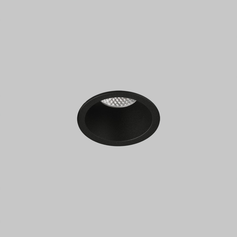 Kidal Recessed Ø60mm Black, LED COB 5W 4000K 650lm, CRI90 CL.II IP44/IP20, MULTI-PACK