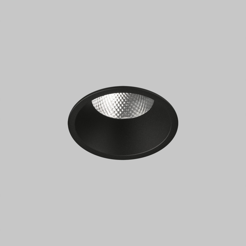 Kidal Recessed Ø100mm Black, LED COB 12,5W 4000K 1435lm, CRI90 CL.II IP44/IP20, MULTI-PACK