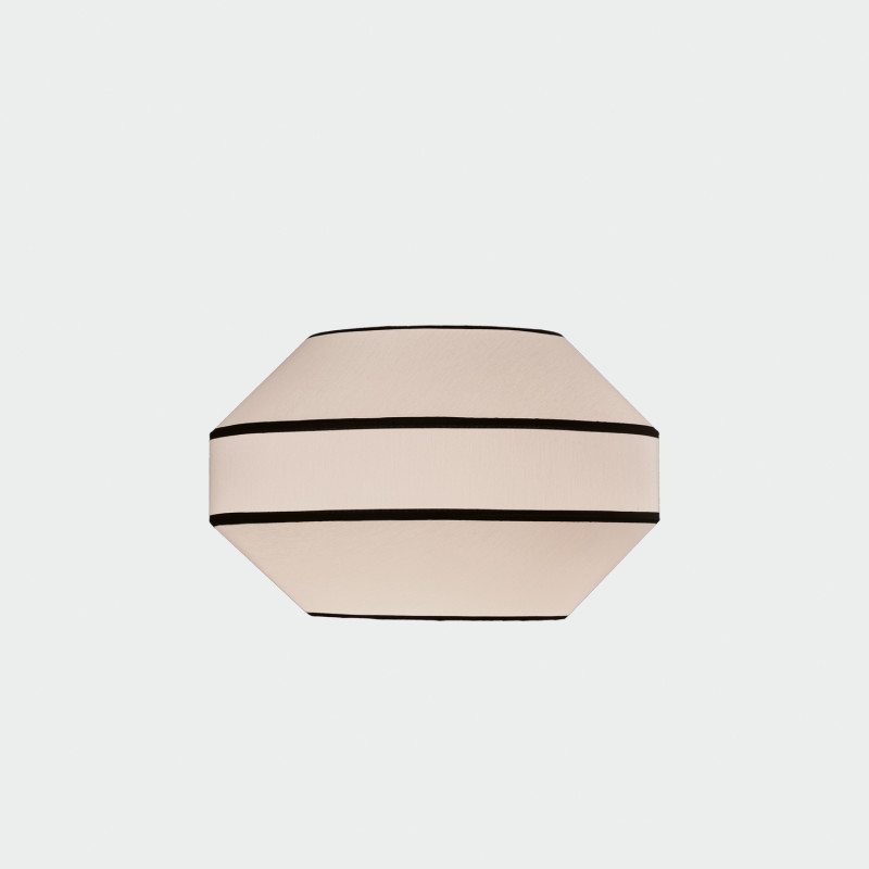 Kira Shade Ø350x220mm White/Black, E27