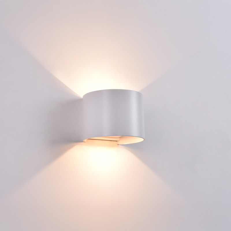 Kowa Wall Lamp 100 mm White, LED 2x5.5W 1060lm, CRI90 CL.I IP65, Kelvin 2700K-3000K Slide Switch, MULTI-PACK