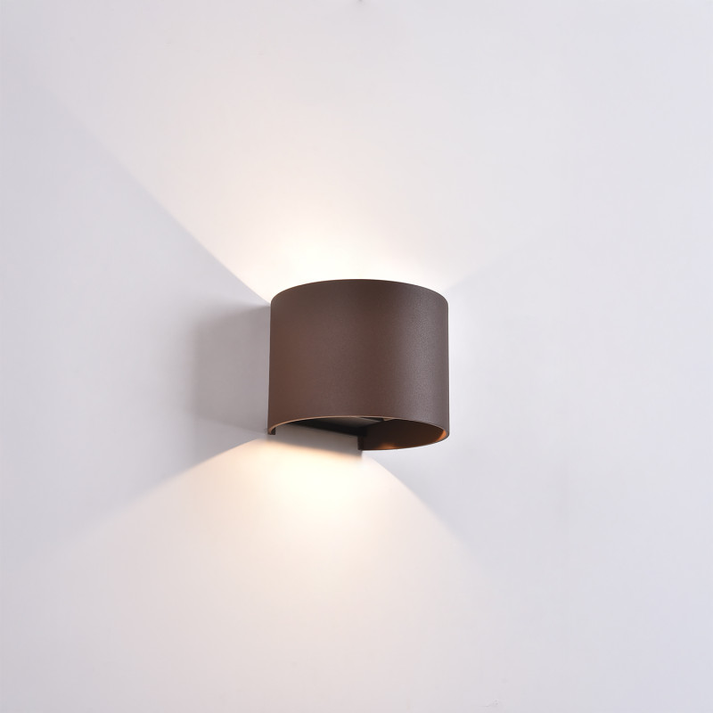 Kowa Wall Lamp 100 mm Corten, LED 2x5.5W 1060lm, CRI90 CL.I IP65, Kelvin 2700K-3000K Slide Switch, MULTI-PACK
