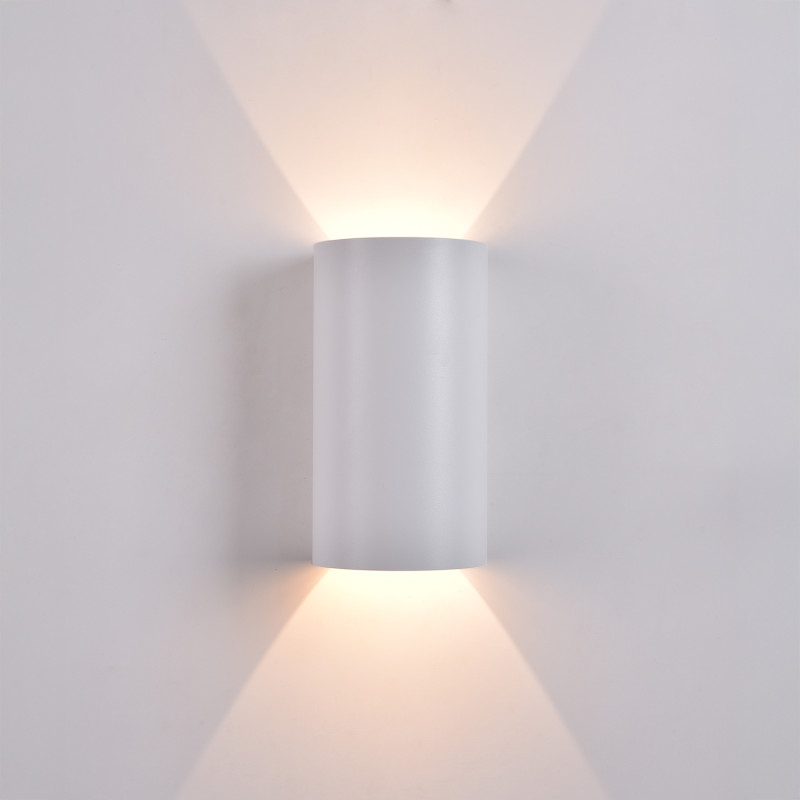 Kowa Wall Lamp 250 mm White, LED 2x5.5W 1060lm, CRI90 CL.I IP65, Kelvin 2700K-3000K Slide Switch, MULTI-PACK