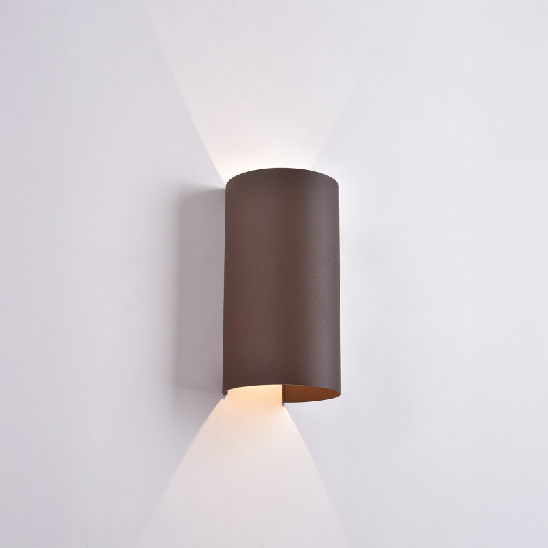 Kowa Wall Lamp 250 mm Corten, LED 2x5.5W 1060lm, CRI90 CL.I IP65, Kelvin 2700K-3000K Slide Switch, MULTI-PACK