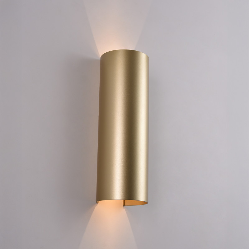 Kowa Wall Lamp 400 mm Tech Gold, LED 2x5.5W 1060lm, CRI90 CL.I IP65, Kelvin 2700K-3000K Slide Switch, MULTI-PACK