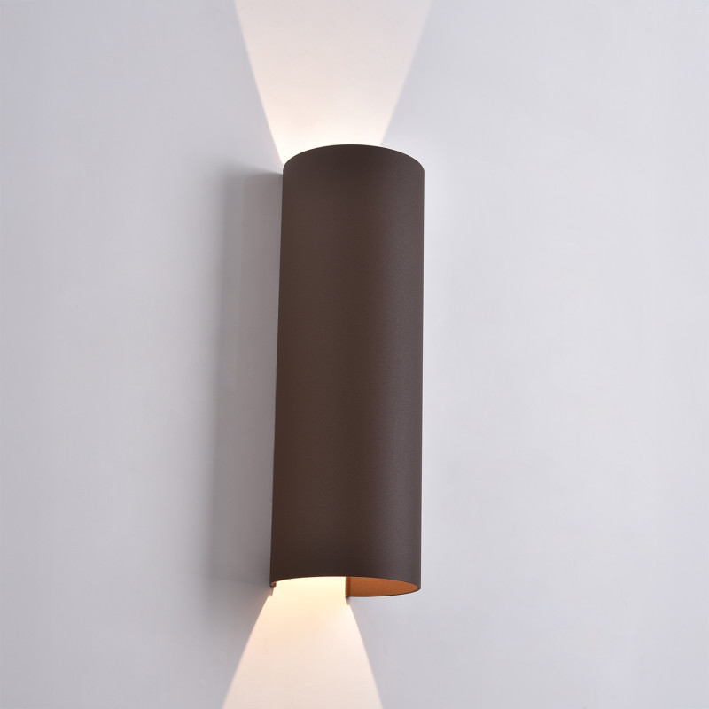 Kowa Wall Lamp 400 mm Corten, LED 2x5.5W 1060lm, CRI90 CL.I IP65, Kelvin 2700K-3000K Slide Switch, MULTI-PACK