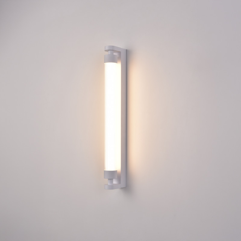 Lineo Wall Lamp 16/4008-60 White, LED 11W 1050lm, CRI90 CL.I IP44, Kelvin 2700K-3000K Slide Switch, Dim. Triac, ON-DEMAND **