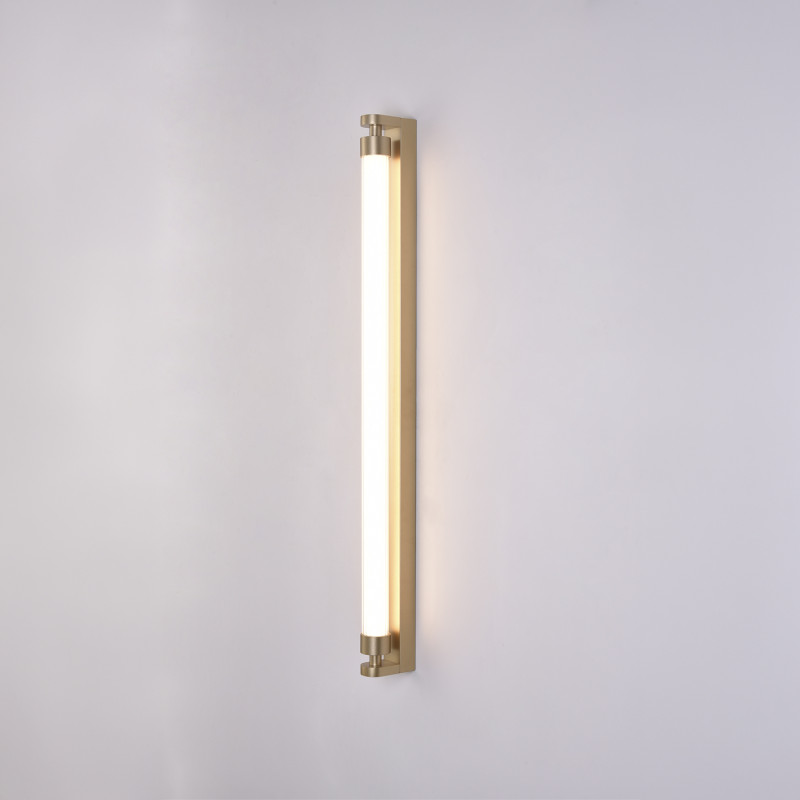 Lineo Wall Lamp 16/4008-90 Tech Gold, LED 16W 1530lm, CRI90 CL.I IP44, Kelvin 2700K-3000K Slide Switch