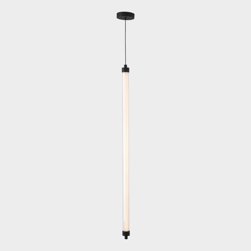 Lineo Pendant lamp 1200mm Black, LED 22W 2100lm, CRI90 CL.I, Kelvin 2700K-3000K Slide Switch