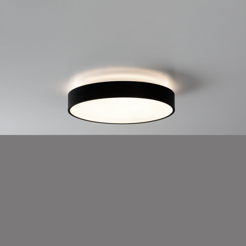 Lisboa stropné svietidlo 3851/40 Black, LED 31,5W 2873lm + 5W 634lm, CRI90 CL.I, 3000K-4000K Slide Switch