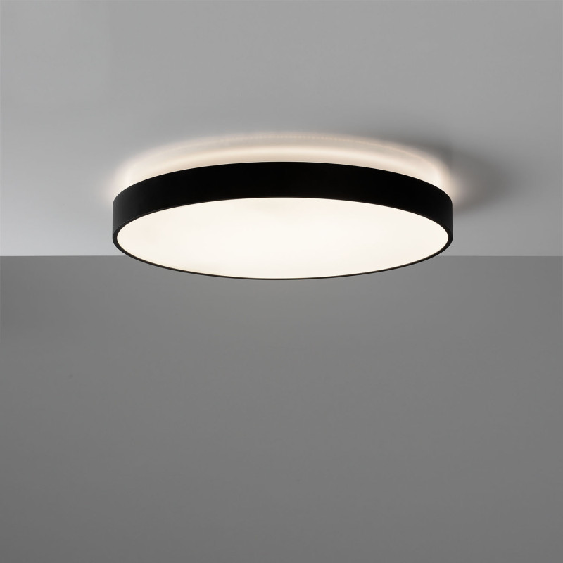 Lisboa stropné svietidlo 3851/60 Black, LED 54W 4849lm + 7,5W 1188lm, CRI90 CL.I, Integrated LED, 3000K-4000K Slide Switch