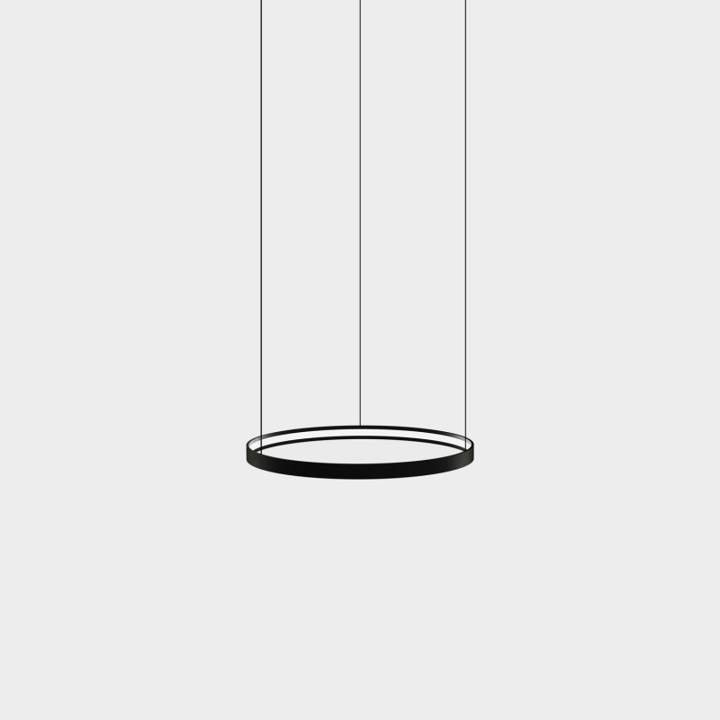 Loop Module Ø600mm Black, LED 52W 4420lm, CRI90 CL.III, Kelvin 2700K-3000K Slide Switch