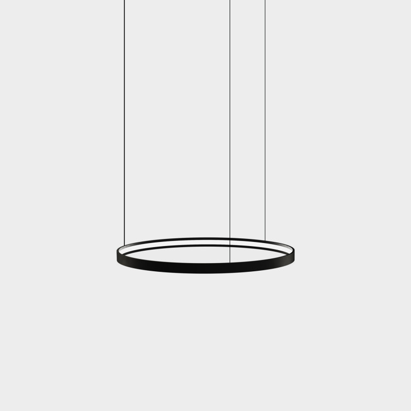 Loop Module Ø800mm Black, LED 65W 5525lm, CRI90 CL.III, Kelvin 2700K-3000K Slide Switch