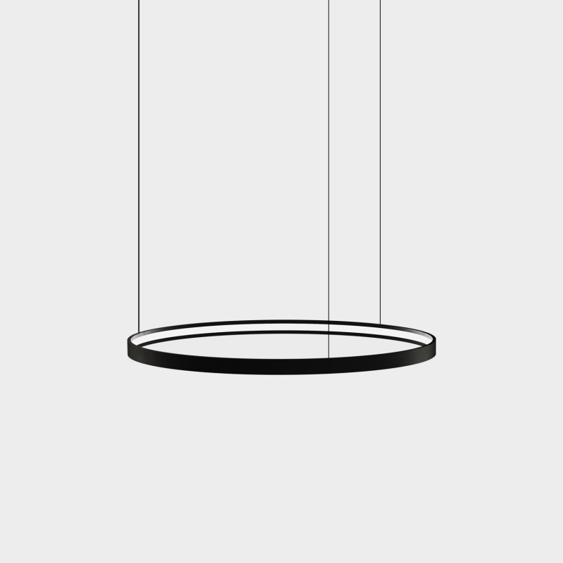 Loop Module Ø1000mm Black, LED 70W 5950lm, CRI90 CL.III, Kelvin 2700K-3000K Slide Switch