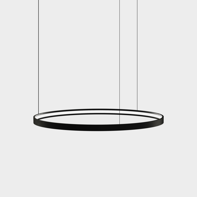 Loop Module Ø1200mm Black, LED 83W 7055lm, CRI90 CL.III, Kelvin 2700K-3000K Slide Switch
