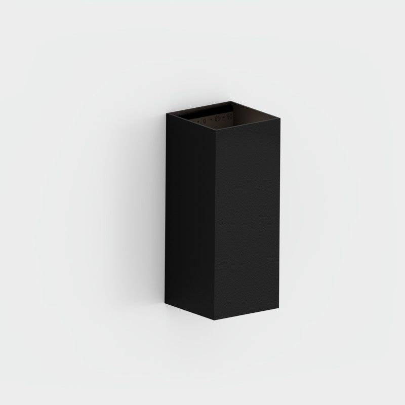 Lumo Wall Lamp 16/4006 Black, LED 2x5,5W 1060lm, CRI90 CL.II IP65, Kelvin 2700K-3000K Slide Switch, MULTI-PACK