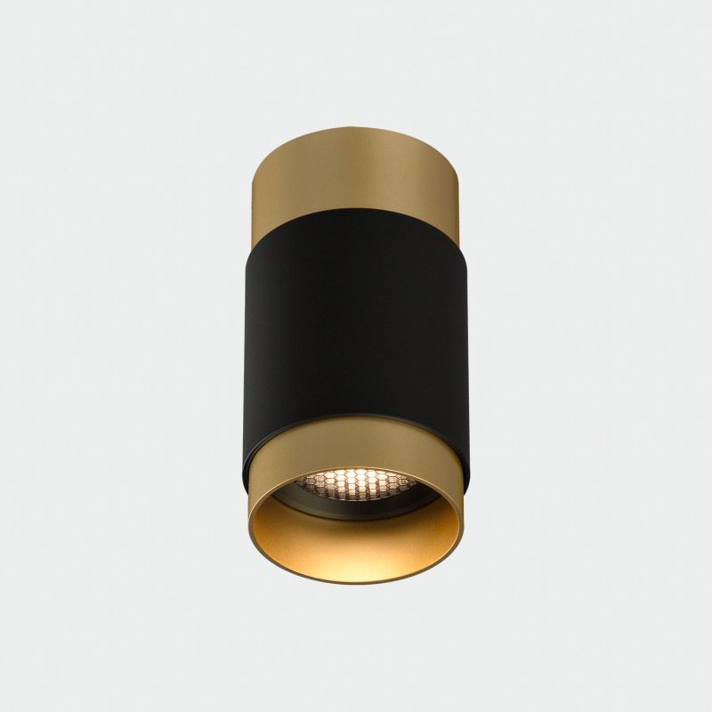 Lux stropné svietidlo 3989/60 Ø60x130mm Tech Gold/Black, LED COB 12W 4000K 1550lm, CRI90 CL.I, Dim. Triac, ON-DEMAND **
