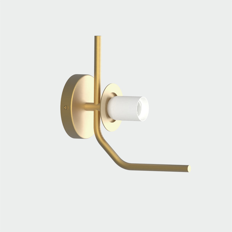 Maui Wall Lamp 16/8163  Matte Antique Gold, LED E27 15W, CL.II IP44, Without glass shade