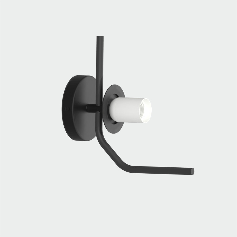 Maui Wall Lamp 16/8163 Matte Black, LED E27 15W, CL.II IP44, Without glass shade