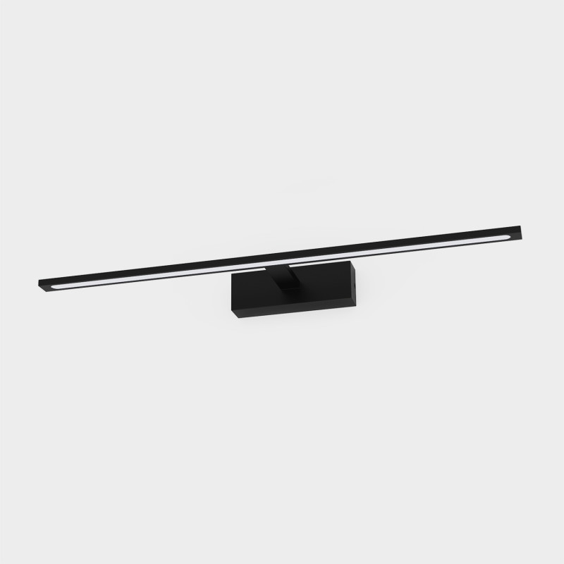 Menorca Wall Lamp 700mm Black, LED 17W 1900lm, CRI90 CL.II IP44, 3000K-4000K Slide Switch