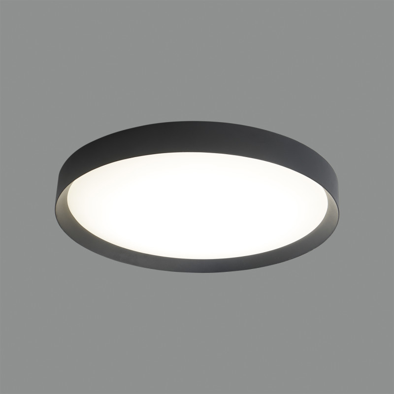 Minsk stropné svietidlo 3758/40 Black, LED 22W 3225lm, CRI90 CL.I, Integrated LED, 2700K-3000K-4000K Slide Switch, Dim. DALI/Pu