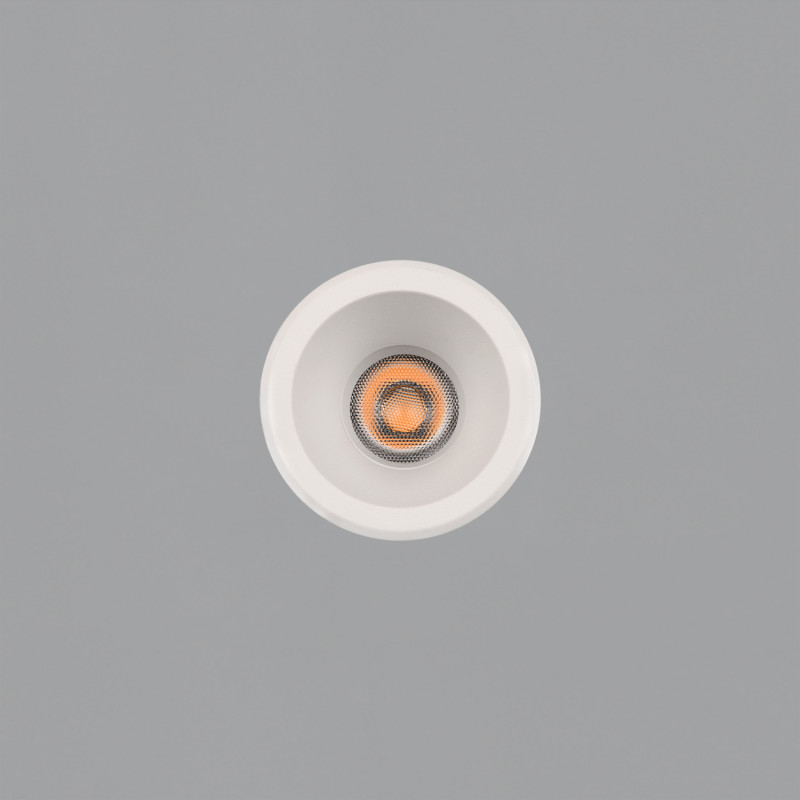 Move Recessed 3984/6 Circular White, LED COB 5W 550lm, CRI90 CL.II IP44/IP20, Kelvin 2700K-3000K Slide Switch, Dim. Triac, MULTI