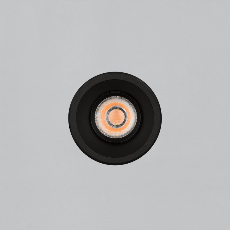 Move Recessed 3984/8 Circular Black, LED COB 12W 1305lm, CRI90 CL.II IP44/IP20, Kelvin 2700K-3000K Slide Switch, Dim. DALI/Push,