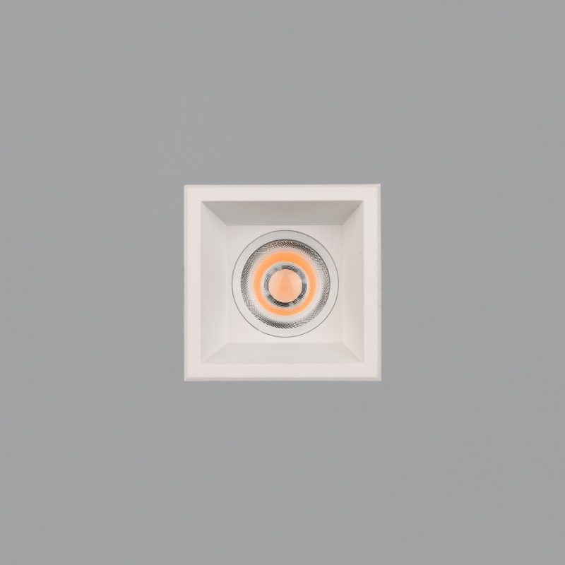 Move Recessed 3984/8 Cuadrado White, LED COB 12W 1305lm, CRI90 CL.II IP44/IP20, Kelvin 2700K-3000K Slide Switch, MULTI-PACK