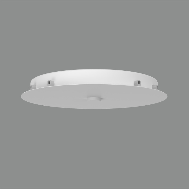 Circular multiple base Ø400 mm with 3/5 outlets White