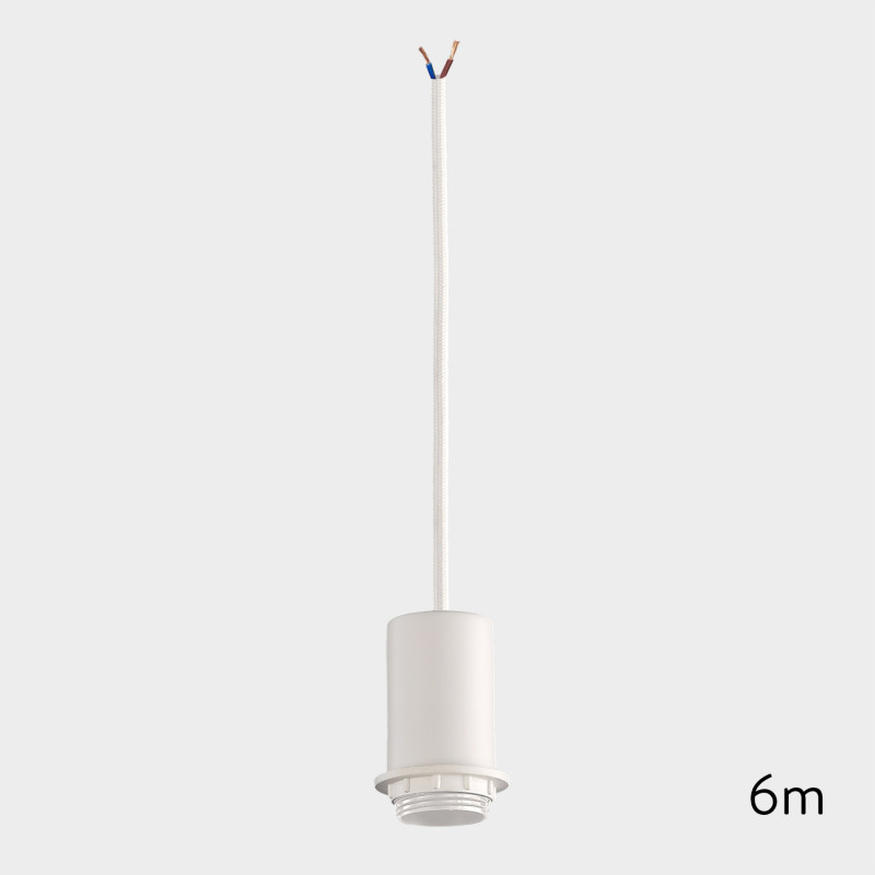 Pendant Kit 6m White, LED E27 15W, CL.II